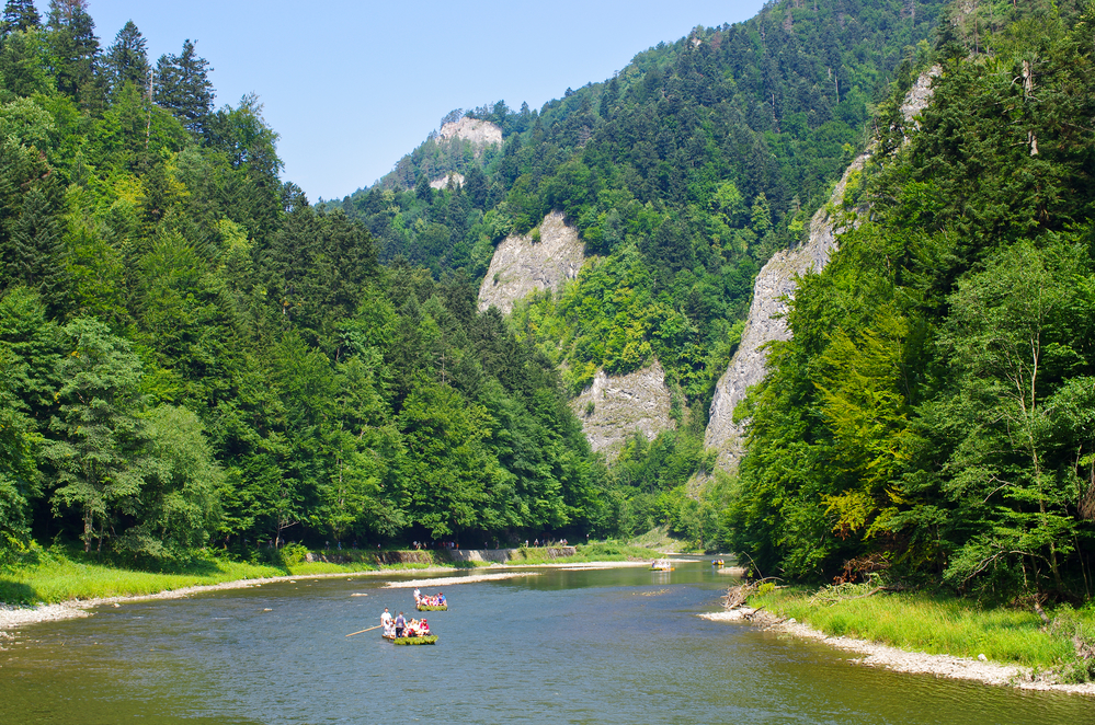 Dunajec river in Pieniny mountains - Poland